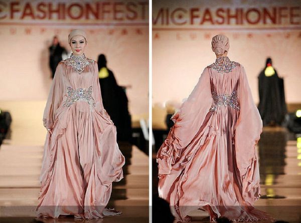 high neck long sleeve pink beaded muslim floor length zipper evening dresses guest evening wear prom dress gowns formal cocktail party, Black
high neck long sleeve pink beaded muslim floor length zipper evening dresses guest evening wear prom dress gowns formal cocktail party, Black