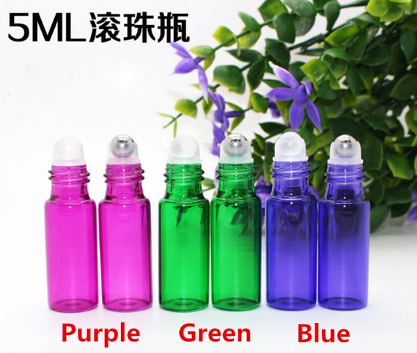 wholesale 500pcs 5ml 1/6oz thick colorful glass roller on essential oil empty perfume bottle with glass stainless steel roller ball
wholesale 500pcs 5ml 1/6oz thick colorful glass roller on essential oil empty perfume bottle with glass stainless steel roller ball