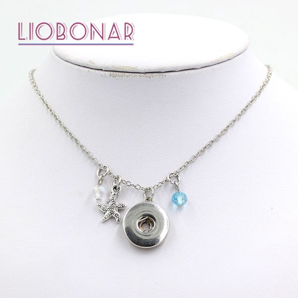 new arrival wholesale ocean snap necklace beach starfish pendants necklace fit on 18mm snap button jewelry diy bijoux collar collier, Silver
new arrival wholesale ocean snap necklace beach starfish pendants necklace fit on 18mm snap button jewelry diy bijoux collar collier, Silver