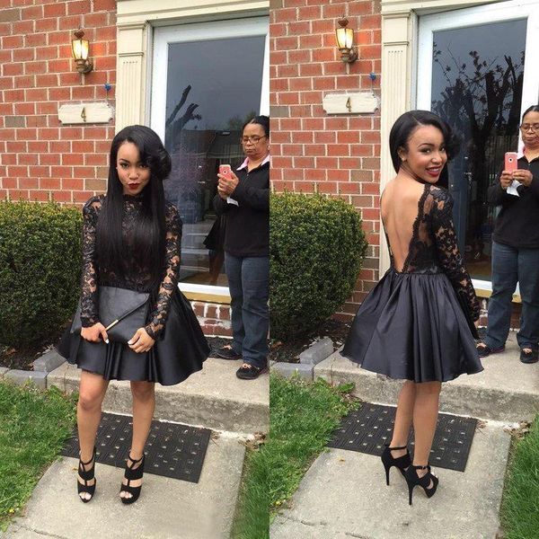 short black cocktail dresses long sleeve bakcless lace satin a line fashion short prom dress party gowns custom size
short black cocktail dresses long sleeve bakcless lace satin a line fashion short prom dress party gowns custom size