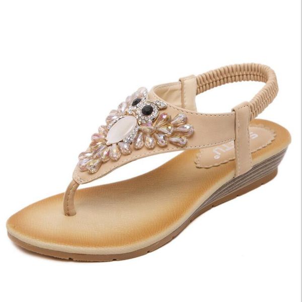 2017 summer new women's fashion sandals slope with casual comfortable diamond beads women sandals large size banquet sandals 40, Black
2017 summer new women's fashion sandals slope with casual comfortable diamond beads women sandals large size banquet sandals 40, Black