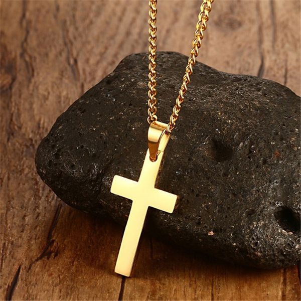 Cross Necklaces&Pendants For Men Stainless Steel Gold-Color Male Pendant Necklaces Prayer Jewelry High Quality Factory Price
Cross Necklaces&Pendants For Men Stainless Steel Gold-Color Male Pendant Necklaces Prayer Jewelry High Quality Factory Price