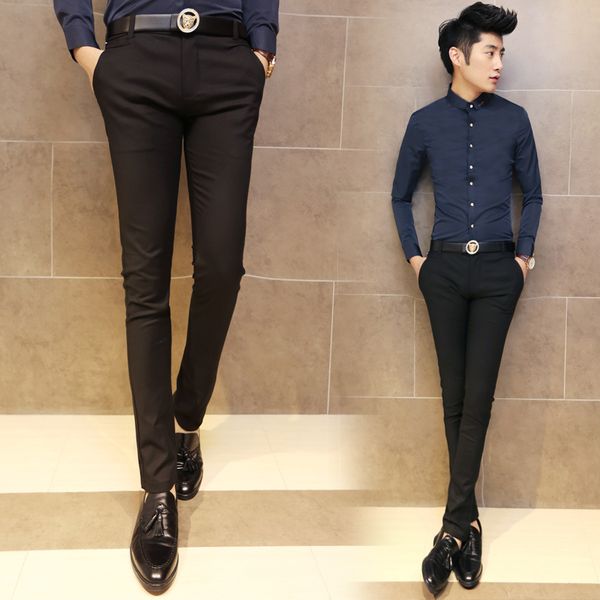 wholesale-men's casual pants men cultivating cotton stretch pants feet male fashion business solid long pants, Black
wholesale-men's casual pants men cultivating cotton stretch pants feet male fashion business solid long pants, Black