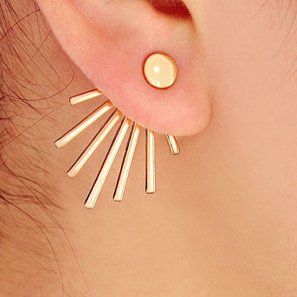 wholesale split rear hanging lines earrings studs gold silver rose gold plated earring jewelry for geeks efe041, Golden;silver
wholesale split rear hanging lines earrings studs gold silver rose gold plated earring jewelry for geeks efe041, Golden;silver
