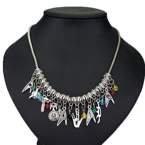 wholesale- star trek logo necklaces marvel comic series movie cosplay metal pendant fashion jewelry for women and men fans, Silver
wholesale- star trek logo necklaces marvel comic series movie cosplay metal pendant fashion jewelry for women and men fans, Silver