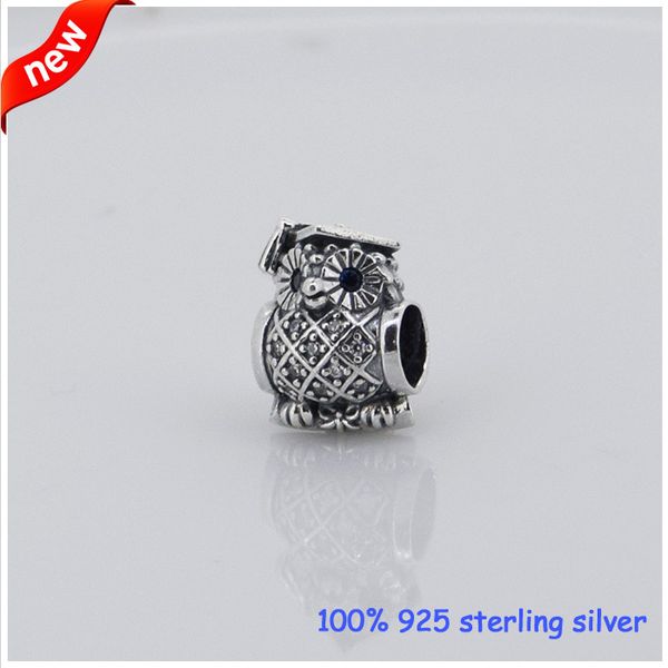 fits pandora bracelets owl silver beads with swiss blue cz new original 100% 925 sterling silver charm diy jewelry, Black
fits pandora bracelets owl silver beads with swiss blue cz new original 100% 925 sterling silver charm diy jewelry, Black