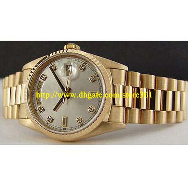store361 new arrive watches 18kt gold 36mm mens president silver diamond 18238, Slivery;brown
store361 new arrive watches 18kt gold 36mm mens president silver diamond 18238, Slivery;brown