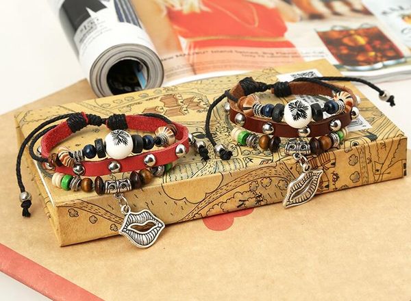 good a++ punk leather jewelry leather retro beads beaded bracelet fb451 mix order 20 pieces a lot slap & snap bracelets, Silver
good a++ punk leather jewelry leather retro beads beaded bracelet fb451 mix order 20 pieces a lot slap & snap bracelets, Silver
