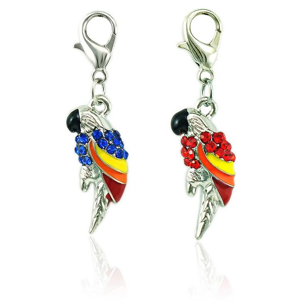 Fashion Animals Charms With Lobster Clasp 2 Color Rhinestone Parrot Pendants DIY Charms For Jewelry Making Accessories
Fashion Animals Charms With Lobster Clasp 2 Color Rhinestone Parrot Pendants DIY Charms For Jewelry Making Accessories
