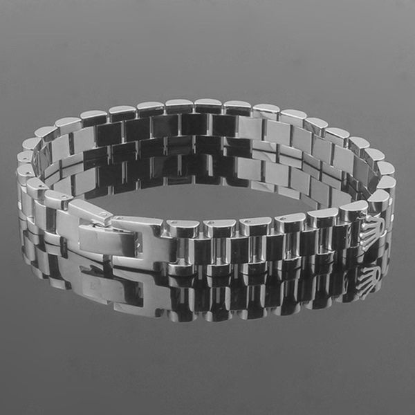 beichong fashion brand jewelry stainless steel 10mm wide watch chain crown bracelets, charms tank chain pulseiras fine jewelry joias, Golden;silver
beichong fashion brand jewelry stainless steel 10mm wide watch chain crown bracelets, charms tank chain pulseiras fine jewelry joias, Golden;silver