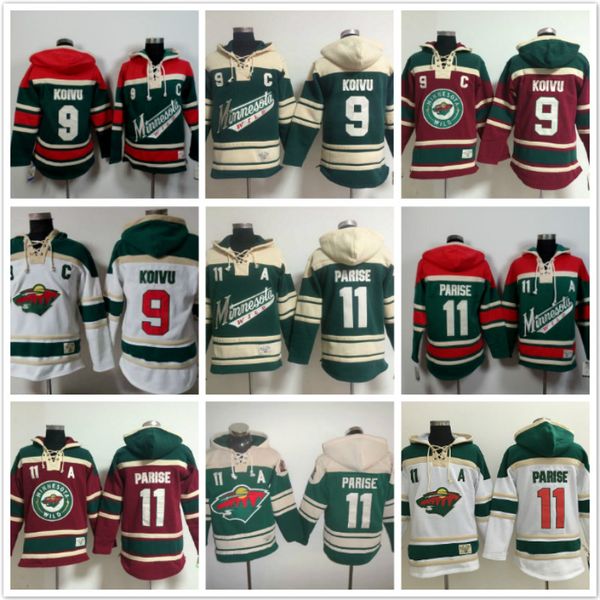 Minnesota Wild hoodies 9 Mikko Koivu #11 Zach Parise Ice Hockey Hoody Sweatshirts blank green red white
Minnesota Wild hoodies 9 Mikko Koivu #11 Zach Parise Ice Hockey Hoody Sweatshirts blank green red white