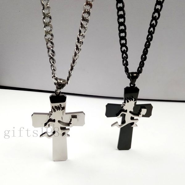 icp hatchet man polished s.steel pendant on cross hip hop music charm 30" chain, Silver
icp hatchet man polished s.steel pendant on cross hip hop music charm 30" chain, Silver