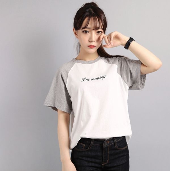 wholesale-t shirt women 2016 summer new wild basic models t-shirts harajuku shirt kawaii korean sweet hit color raglan t shirt, White
wholesale-t shirt women 2016 summer new wild basic models t-shirts harajuku shirt kawaii korean sweet hit color raglan t shirt, White