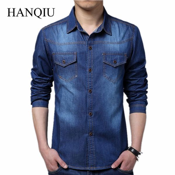 wholesale- plus size men denim shirts 5xl cotton slim fit pockets camiseta masculina 2017 long sleeve blue camisa social jeans masculino, White;black
wholesale- plus size men denim shirts 5xl cotton slim fit pockets camiseta masculina 2017 long sleeve blue camisa social jeans masculino, White;black