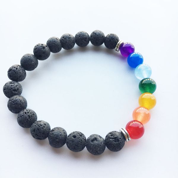 7 chakra bracelet men lava healing balance beads reiki prayer natural stone yoga bracelet ing, Golden;silver
7 chakra bracelet men lava healing balance beads reiki prayer natural stone yoga bracelet ing, Golden;silver