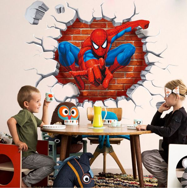 2017 new spider man children bedroom stereo wall background wall stickers can remove the wholesale trade / ing
2017 new spider man children bedroom stereo wall background wall stickers can remove the wholesale trade / ing