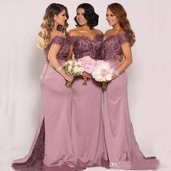 classic mermaid bridesmaid dress v-neck off the shoulder lace fit bridesmaids dresses sheer train choose colors from color chart, White;pink
classic mermaid bridesmaid dress v-neck off the shoulder lace fit bridesmaids dresses sheer train choose colors from color chart, White;pink