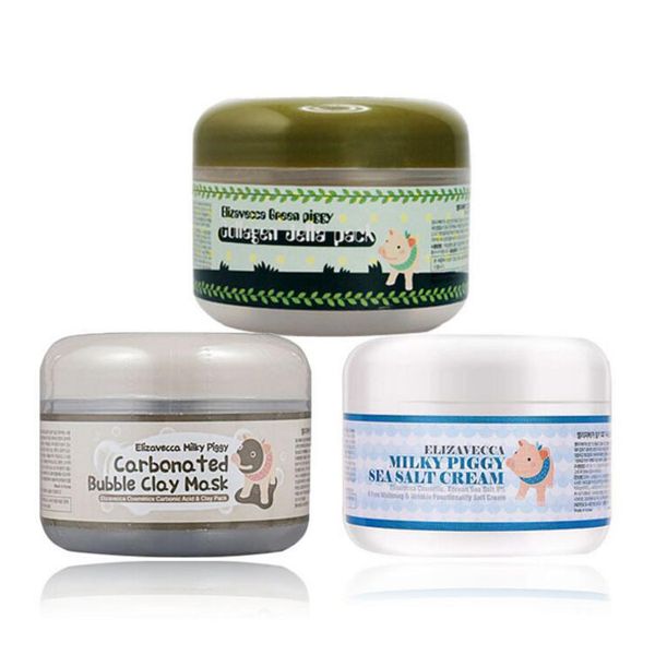 Elizavecca Milky Piggy Bubble Clay Mask / Green Piggy Collagen Jella Pack Pig Mask / Молочная поросенка с морской солью
Elizavecca Milky Piggy Bubble Clay Mask / Green Piggy Collagen Jella Pack Pig Mask / Молочная поросенка с морской солью
