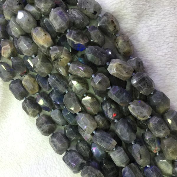 natural genuine raw mineral flash light gray blue labradorite nugget form hand cut faceted big beads 13x18mm 15" 04343, Black 
natural genuine raw mineral flash light gray blue labradorite nugget form hand cut faceted big beads 13x18mm 15" 04343, Black