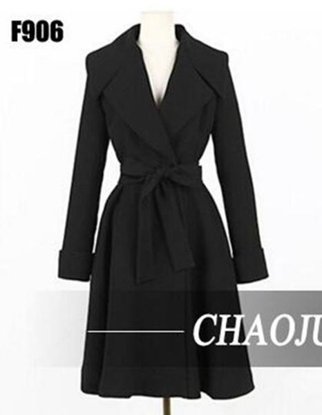 women in the spring and autumn style boutique high-end temperament show thin big yards trench coat / s, Black
women in the spring and autumn style boutique high-end temperament show thin big yards trench coat / s, Black