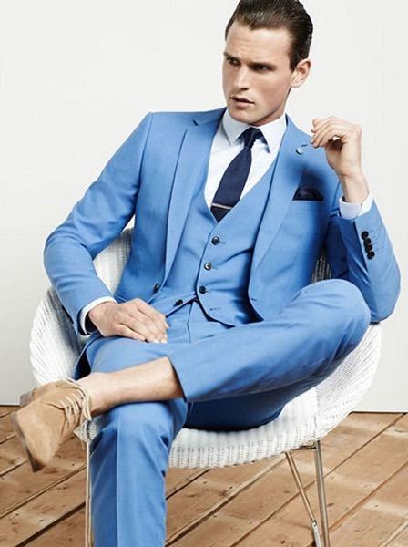 wholesale- light blue wedding tuxedos custom made slim fit formal men's suits ( jacket+pants+vest+tie, White;black
wholesale- light blue wedding tuxedos custom made slim fit formal men's suits ( jacket+pants+vest+tie, White;black