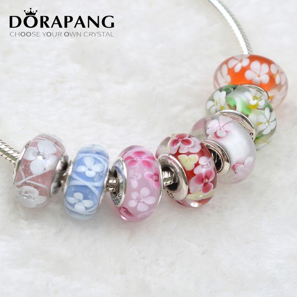 DORAPANG 2017 New Fashion Loose Beads 925 Sterling Silver Seven Colors Flower Optional Glass Charm Bead Fit European Bracelet Gift 0056-0063
DORAPANG 2017 New Fashion Loose Beads 925 Sterling Silver Seven Colors Flower Optional Glass Charm Bead Fit European Bracelet Gift 0056-0063