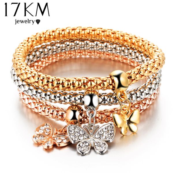 17KM 2016 hOT 3 PCS/Set Crystal Butterful Bracelet & Bangle Elastic Heart Bracelets For Women pulseira masculina
17KM 2016 hOT 3 PCS/Set Crystal Butterful Bracelet & Bangle Elastic Heart Bracelets For Women pulseira masculina