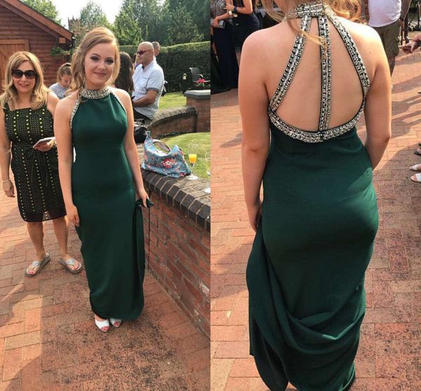 beaded high neck jersey girls prom dresses long sparkly evening party dresses back straps evening gowns vestido de festa, Black
beaded high neck jersey girls prom dresses long sparkly evening party dresses back straps evening gowns vestido de festa, Black