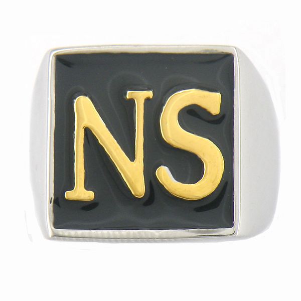 fanssteel stainless steel vintage mens or wemens jewelry signetcustom made gold plating 2 alphabet ns ring letters ring 9w66g, Silver
fanssteel stainless steel vintage mens or wemens jewelry signetcustom made gold plating 2 alphabet ns ring letters ring 9w66g, Silver