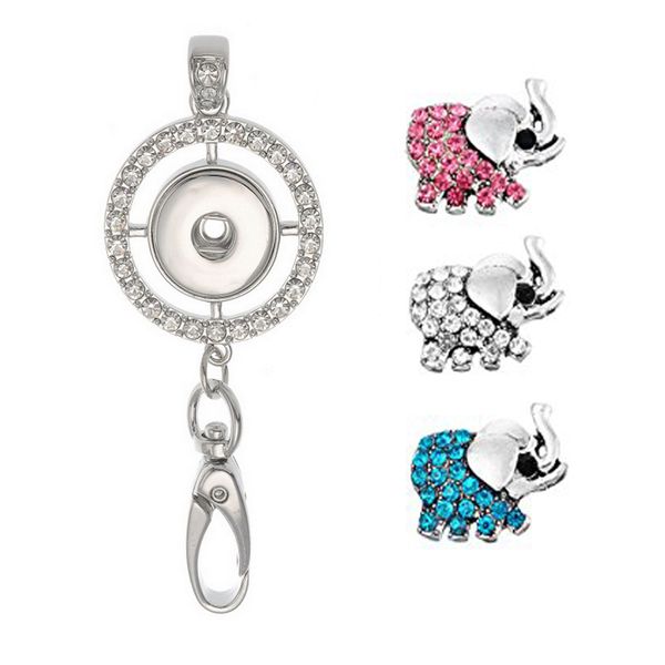 womens office lanyard id badges holder necklace with 3pcs elephant rhinestone snap charms jewelry pendant clip n178s, Silver
womens office lanyard id badges holder necklace with 3pcs elephant rhinestone snap charms jewelry pendant clip n178s, Silver