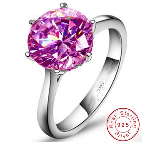 fine jewelry 100% real 925 sterling silver ring 3ct pink 5a zircon cz engagement wedding band rings for women bridal jewelry, Slivery;golden
fine jewelry 100% real 925 sterling silver ring 3ct pink 5a zircon cz engagement wedding band rings for women bridal jewelry, Slivery;golden