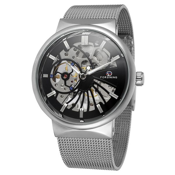 men's forsining arrivals table brand hollow mechanical strap watch new mesh chain men's automatic casual watches ulmrj, Slivery;brown 
men's forsining arrivals table brand hollow mechanical strap watch new mesh chain men's automatic casual watches ulmrj, Slivery;brown