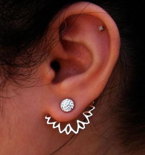 charm & simple womens ear jackets silver/gold tone net rhinestone crystal stud earrings fashion jewelry, Golden;silver
charm & simple womens ear jackets silver/gold tone net rhinestone crystal stud earrings fashion jewelry, Golden;silver
