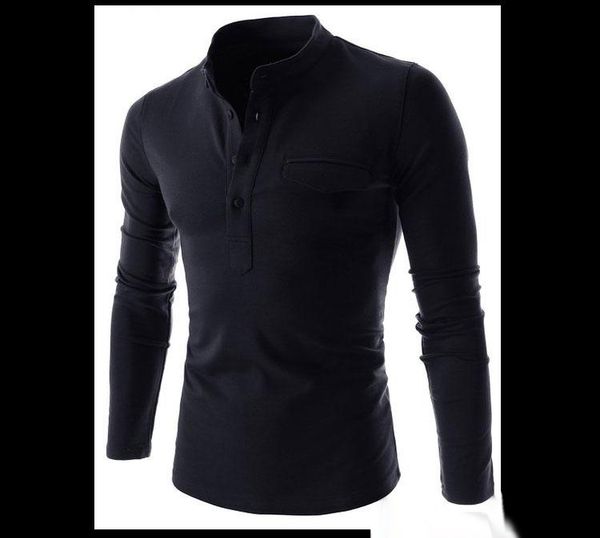 men's t-shirts new stand sleeve long fit tshirt t-shirts neck men's fashion clothing slim shipping snvoj, Black
men's t-shirts new stand sleeve long fit tshirt t-shirts neck men's fashion clothing slim shipping snvoj, Black
