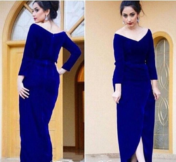 royal blue velvet mother of the bride dresses 2017 off the shoulder long sleeve evening dress arabic side split prom dresses, Black;red
royal blue velvet mother of the bride dresses 2017 off the shoulder long sleeve evening dress arabic side split prom dresses, Black;red