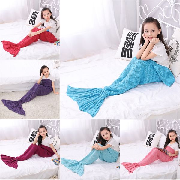 dhl140*70cm baby blankets mermaid tail blankets handmade crochet mermaid blanket throw bed wrap super soft sleeping bag kids knitted bl
dhl140*70cm baby blankets mermaid tail blankets handmade crochet mermaid blanket throw bed wrap super soft sleeping bag kids knitted bl