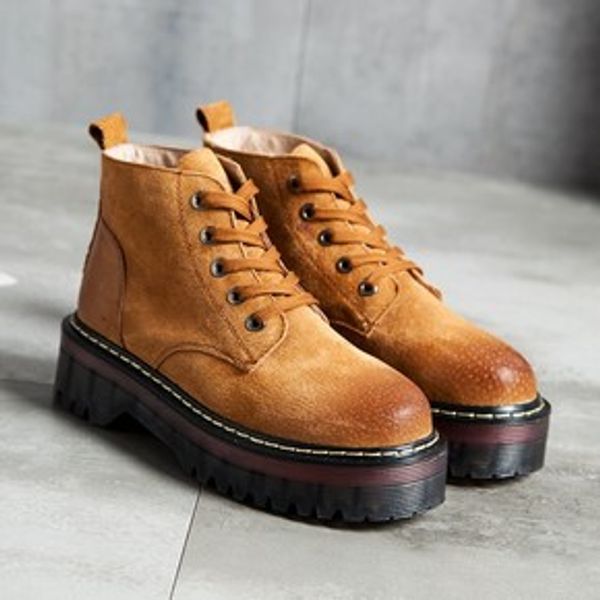 the new spring boots women 's casual shoes fashionable leather soles at the end of martin boots women' s bottom plus velvet, Black
the new spring boots women 's casual shoes fashionable leather soles at the end of martin boots women' s bottom plus velvet, Black