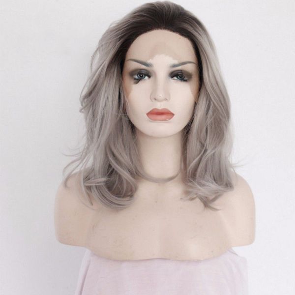 natural wavy heat resistant lace front wig synthetic hair black root ombre gray hair womens gray wig
natural wavy heat resistant lace front wig synthetic hair black root ombre gray hair womens gray wig