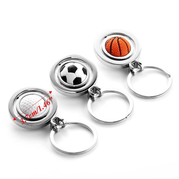 new style 3d rotary soccer basketball golf metal pendant key chain originality gift gadget keychain 3 styles b600q, Silver
new style 3d rotary soccer basketball golf metal pendant key chain originality gift gadget keychain 3 styles b600q, Silver