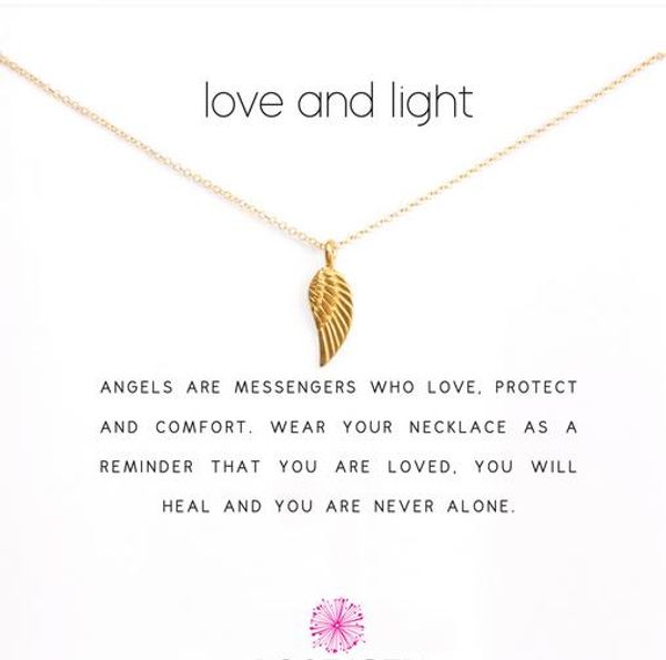 with card cute necklace with wing pendant (love and light), silver and gold color, and
with card cute necklace with wing pendant (love and light), silver and gold color, and