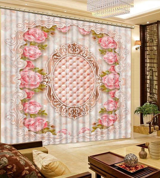 classic 3d european style marble pink flower forest custom currtain 
classic 3d european style marble pink flower forest custom currtain