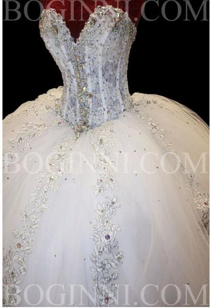 Ball Gown Diamonds Sparkly Wedding Dresses Sweetheart Lace Chapel Train 2017 Luxury Bridal Gowns Lace up Back Custom Size
Ball Gown Diamonds Sparkly Wedding Dresses Sweetheart Lace Chapel Train 2017 Luxury Bridal Gowns Lace up Back Custom Size