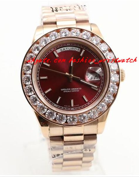 fashion luxury wristwatch new arrival 18k mens rose gold 41mm red dial bigger diamond watch automatic mechanical men watches, Slivery;brown
fashion luxury wristwatch new arrival 18k mens rose gold 41mm red dial bigger diamond watch automatic mechanical men watches, Slivery;brown