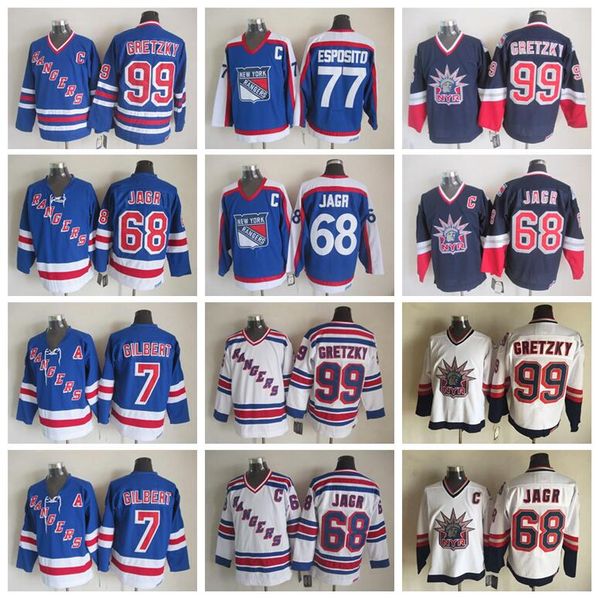 Men 77 Phil Esposito Jersey 99 Wayne Gretzky 68 Jaromir Jagr 7 Rod Gilbert New York Rangers Vintage Jerseys Ice Hockey CCM
Men 77 Phil Esposito Jersey 99 Wayne Gretzky 68 Jaromir Jagr 7 Rod Gilbert New York Rangers Vintage Jerseys Ice Hockey CCM
