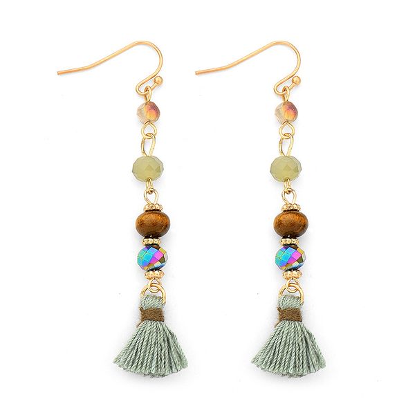 handmade europe usa foreign trade contracted tassel dangle earrings women girl's jewelry gift original design
handmade europe usa foreign trade contracted tassel dangle earrings women girl's jewelry gift original design