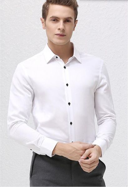 the latest men shirt comfortable groom wedding shirt white contracted formal shirt business long sleeve, White;black
the latest men shirt comfortable groom wedding shirt white contracted formal shirt business long sleeve, White;black