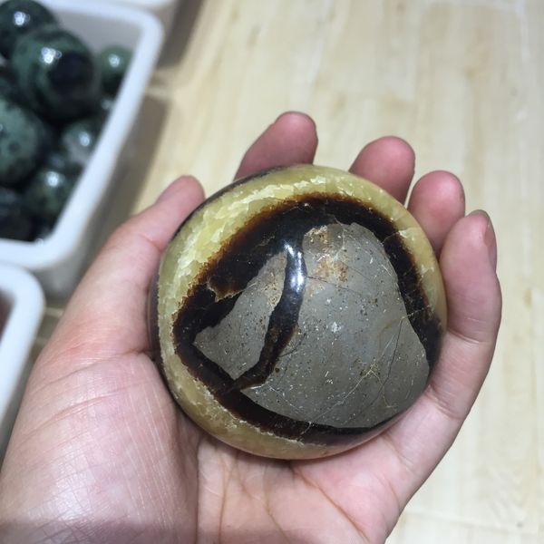 natural quartz septarian/turtle stone crystal sphere ball from madagascar, Black
natural quartz septarian/turtle stone crystal sphere ball from madagascar, Black