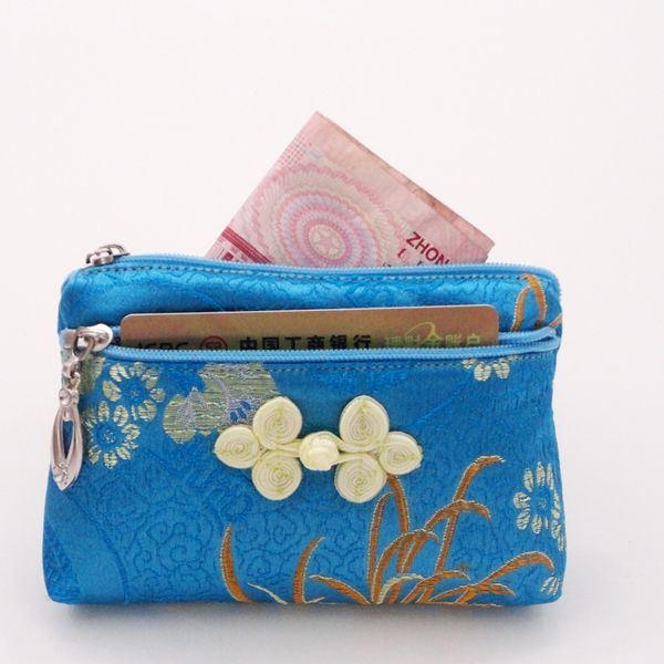 chinese knot double zipper coin purse silk brocade small jewelry gift bags credit card holder storage bag wedding party favor 2pcs/lot, Pink;blue
chinese knot double zipper coin purse silk brocade small jewelry gift bags credit card holder storage bag wedding party favor 2pcs/lot, Pink;blue