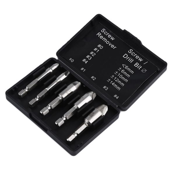 Качество 5 шт./компл. Remover дрель инструмент винт Easy Speed Out Extractor набор 1/4 шестигранным хвостовиком С случаях деревянные инструменты наборы Бесплатная доставка
Качество 5 шт./компл. Remover дрель инструмент винт Easy Speed Out Extractor набор 1/4 шестигранным хвостовиком С случаях деревянные инструменты наборы Бесплатная доставка