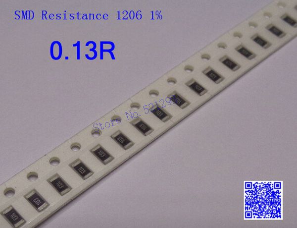 

wholesale- 1206 smd resistor 0.13 ohm 0.13r 1% 1/4w chip resistor 500pcs/lot